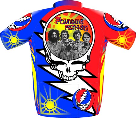 Back of GD cycling shirt